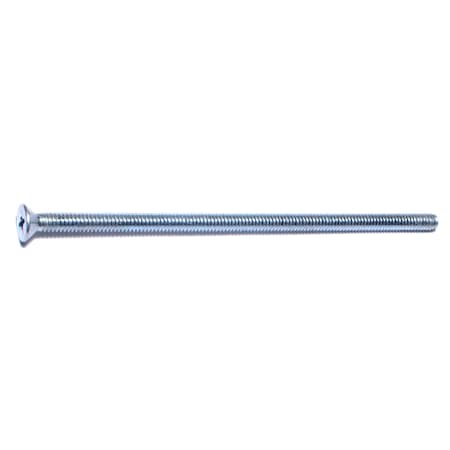 Midwest Fastener 1/4"-20 x 6 in Phillips Flat Machine Screw, Zinc Plated Steel, 25 PK 54700